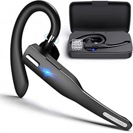 YYK525 Wireless Bluetooth-compatible Earphone Handsfree Business Headset Mini Earbuds Built-in Mic for Car Driving
