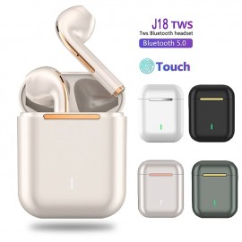 J18 TWS True Wireless Bluetooth Headphones With Microphone Earphones Gaming Headset Sport Earbuds For Android iOS Smartphones
