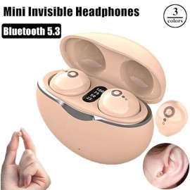 True Wireless Bluetooth Earphone Mini Invisible Headphones Bluetooth 5.3   HIFI Stereo Noise Reduction Sleep In Ear Earphones Smart Touch Sports Gaming Earphones for Smartphone
