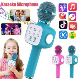 Handheld Wireless Bluetooth Microphone KTV Karaoke Microphone with Speaker for IOS Android Phone Computer
